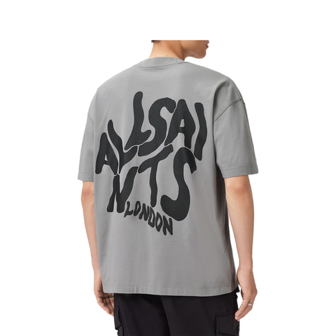 Allsaints Orlando Crew Tee Grey