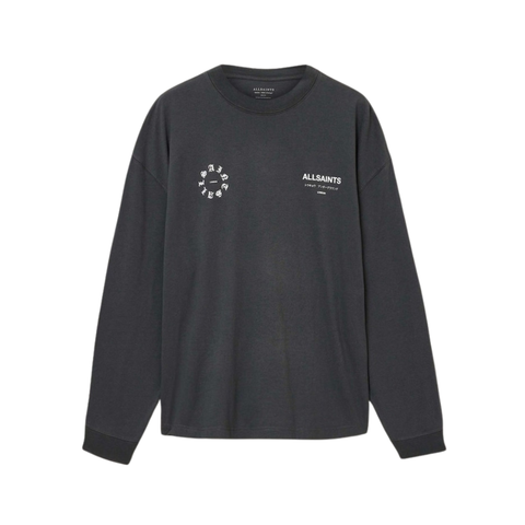 Allsaints Kindred Crew Ls Tee Grey