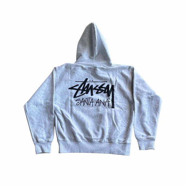Stussy Santa Ana Hoodie Grey - vista alterna