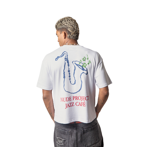 Nude Project Camiseta Jazz Cafe Blanca